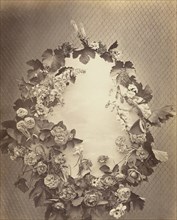 Untitled [wreath], c. 1864.  Creator: Charles Aubry.