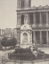 Fountain at St. Sulpice, 1851. Creator: Charles Marville.