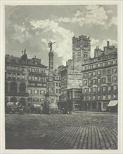Paris, Place de Châtelet, 1854/55, printed 1982. Creator: Charles Nègre.