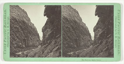 The Narrows, Ogden Canon, 1859/62. Creator: Charles Roscoe Savage.