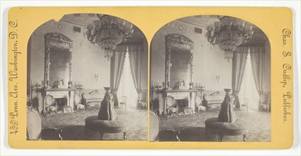 Blue Room, White House, late 19th century. Creator: Charles. S. Cudlip.