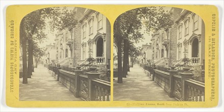 Michigan Avenue, South from Jackson Street, 1850/74. Creator: Copelin & Melander.