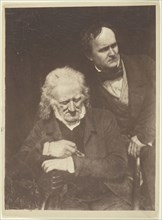 Portrait of Two Men (John Henning and Alexander Handyside Ritchie), c. 1845, printed 1890/1900. Creators: David Octavius Hill, Robert Adamson, Hill & Adamson.