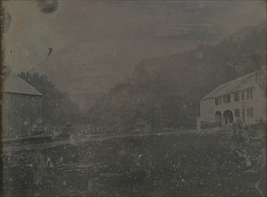 Untitled (House and Barn), 1841. Creator: Samuel Bemis.