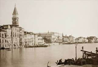 Untitled (20), c. 1890. [Grand Canal with Doge's Palace in the distance, Venice]. Creator: Unknown.