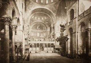 Untitled (II 57), c. 1890. [Interior of St Mark's Basilica, Venice].  Creator: Unknown.