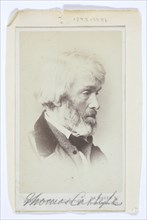 Thomas Carlyle, 1863-69. Creator: Elliott & Fry.