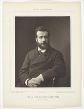Félix Henri Bracquemond (French painter and printmaker, 1833-1914), 1875/78. Creator: Emile Courtin.
