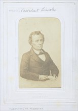 Untitled [Abraham Lincoln?], 1860-69.  Creators: Henri Alexis Omer Tournier, Charles Paul Furne.
