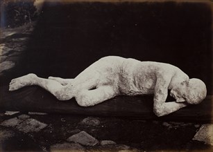 Body Cast from Pompeii, 1880. Creator: Giorgio Sommer.