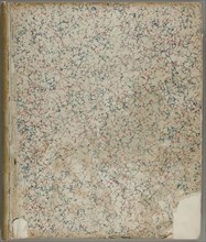 Untitled [marbled endpaper from a book], 1860/1900. Creator: Unknown.
