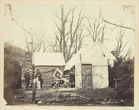 Residence Chief Quartermaster Third Army Corps, Brandy Station, December 1863. Creator: James Gardner.
