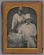 Untitled (Portrait of Two Men), 1855. Creator: Jesse Harrison Whitehurst.