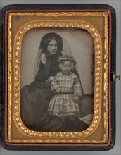Untitled (Portrait of Seated Woman and Child), 1855. Creator: John Adams Whipple.