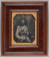 Untitled (Portrait of a Seated Man in Military Uniform), 1847. Creator: J. H. Fitzgibbon.