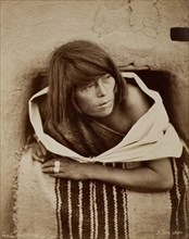 Zuni, Watching, 1879/81. Creator: John Karl Hillers.