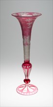 Vase, Bohemia, c. 1850. Creator: Bohemia Glass.