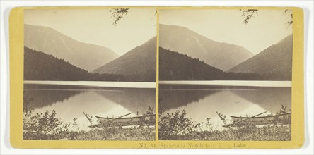 Franconia Notch from Echo Lake, 1855/75. Creators: Kilburn Brothers, BW Kilburn.