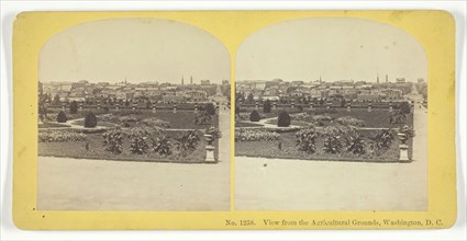 View from the Agricultural Grounds, Washington, D.C., 1855/75. Creators: Kilburn Brothers, BW Kilburn.