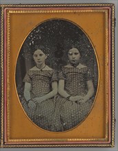 Untitled (Portrait of Harriet and Catherine Hubbard), c. 1845. Creator: E. H. Hale.