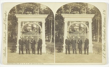 Counselors of C.L.S.C. at Bronze Gate, 1850/81. Creator: Lewis Emory Walker.