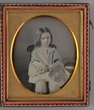 Untitled (Portrait of Seated Girl), 1855. Creator: Lorenzo G. Chase.
