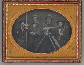 Untitled (Group Portrait of Surveyors), 1855. Creator: McDonell & Co..