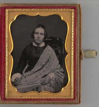 Untitled (Portrait of a Seated Woman), 1858. Creator: Otis H. Cooley.