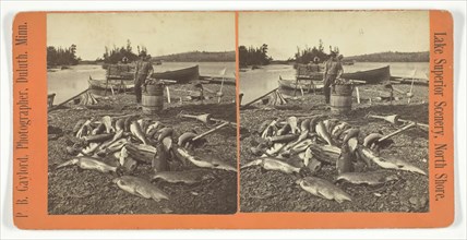 Lake Superior Scenery, North Shore, late 19th century. Creator: P.B. Gaylord.
