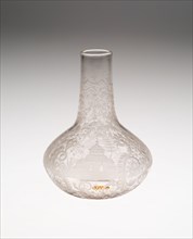 Bottle, Bohemia, Mid 18th century. Creator: Bohemia Glass.