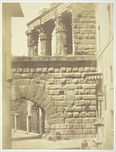 Untitled (Roman wall with gate), c. 1857. Creator: Robert MacPherson.