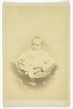 Untitled (Portrait of Seated Infant), 1850/1899. Creator: S. A. Thomas.