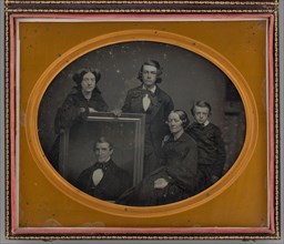 Untitled (The Coit Family with portrait of Charles Coit), 1855/56. Creator: S. L. Holman.