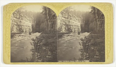 Au Sable Chasm, Running the Rapids, 1870/76. Creator: Seneca Ray Stoddard.