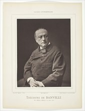 Théodore de Banville, [French poet and writer], c. 1876. Creator: Emile Tourtin.