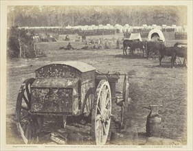 Inspection of Troops at Cumberland Landing, Pamunkey, Virginia, May 1862. Creator: Wood & Gibson.