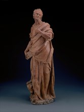 One of the Set of the Four Evangelists: Luke, modeled c. 1580. Creator: Alessandro Vittoria.