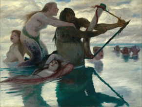 In the Sea, 1883. Creator: Arnold Böcklin.