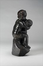 Children Embracing (Enfants s’embrassant), Modeled about 1881, cast before 1916. Creator: Auguste Rodin.