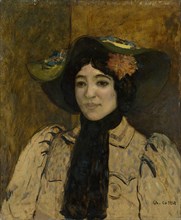 Portrait of a Woman, c. 1900. Creator: Charles Cottet.