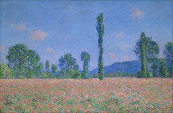 Poppy Field (Giverny), 1890/91. Creator: Claude Monet.