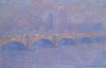 Monet, Pont de Waterloo, effet de soleil