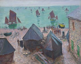 The Departure of the Boats, Étretat, 1885. Creator: Claude Monet.