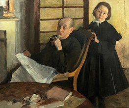 Henri Degas and His Niece Lucie Degas (The Artist's Uncle and Cousin), 1875/76. Creator: Edgar Degas.