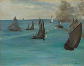 Sea View, Calm Weather (Vue de mer, temps calme), 1864. Creator: Edouard Manet.