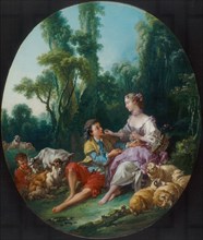 Are They Thinking about the Grape? (Pensent-ils au raisin?), 1747. Creator: Francois Boucher.