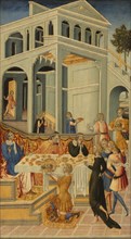 The Head of Saint John the Baptist Brought before Herod, 1455/60. Creator: Giovanni di Paolo.