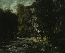 The Brook of Les Puits-Noir, c. 1855. Creator: Gustave Courbet.