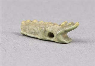 Amulet of a Crocodile, Egypt, Late Period, Dynasty 26 (664-525 BCE). Creator: Unknown.