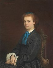Portrait of a Young Woman, 1863. Creator: Henri Alexandre Georges Regnault.